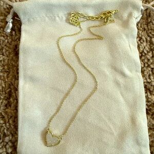 Kendra Scott White Heart Necklace
